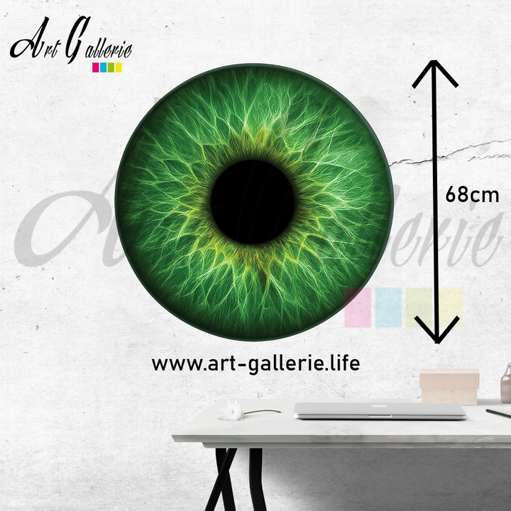 Émeraude Intérieure – L’Âme Végétale " Green 1 " 68 centimètres de diamètre