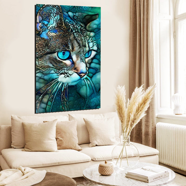 Tableau décoratif chat - 100 x 60 cm