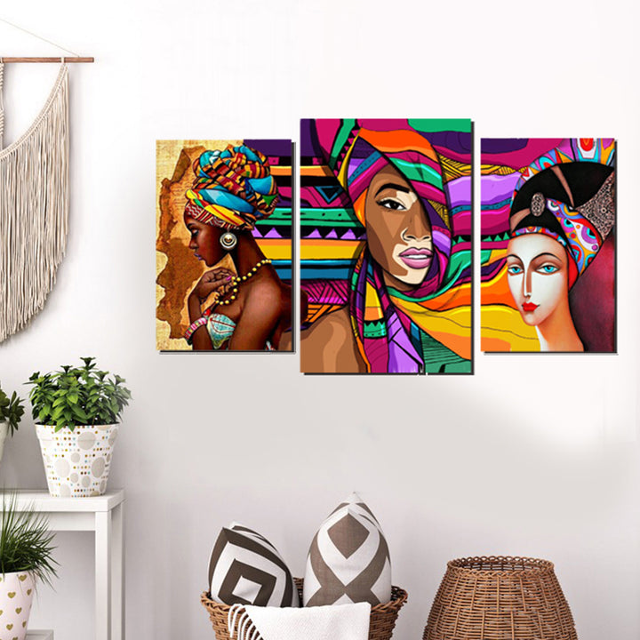 Tableau décoratif mdf - Africano 3pces - 30/50 40/60 30/50 cm