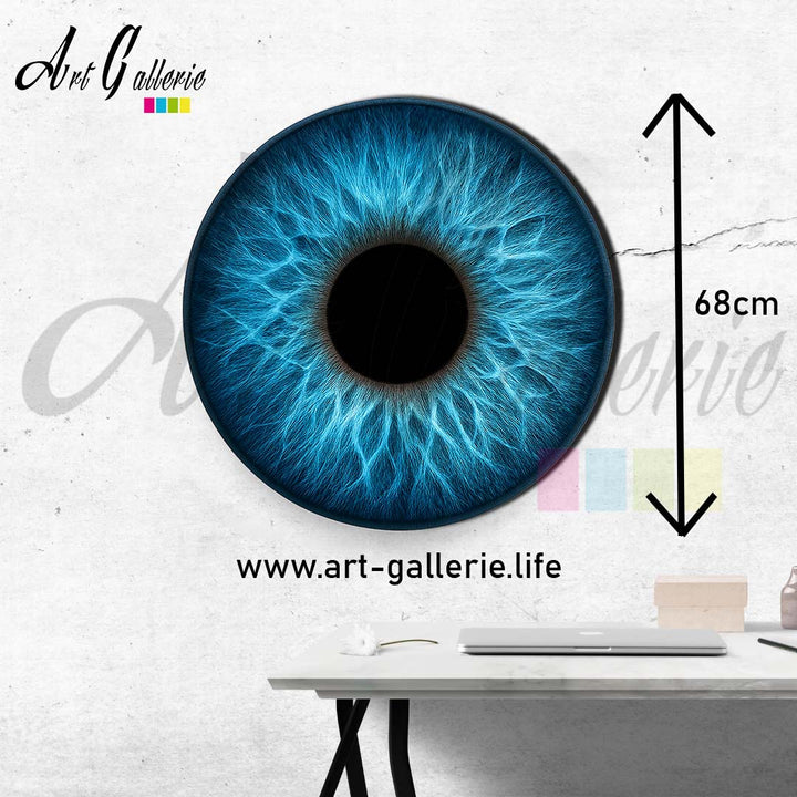 Profondeur Azur – L’Âme Océane " Blue 1" 68 centimètres de diamètre