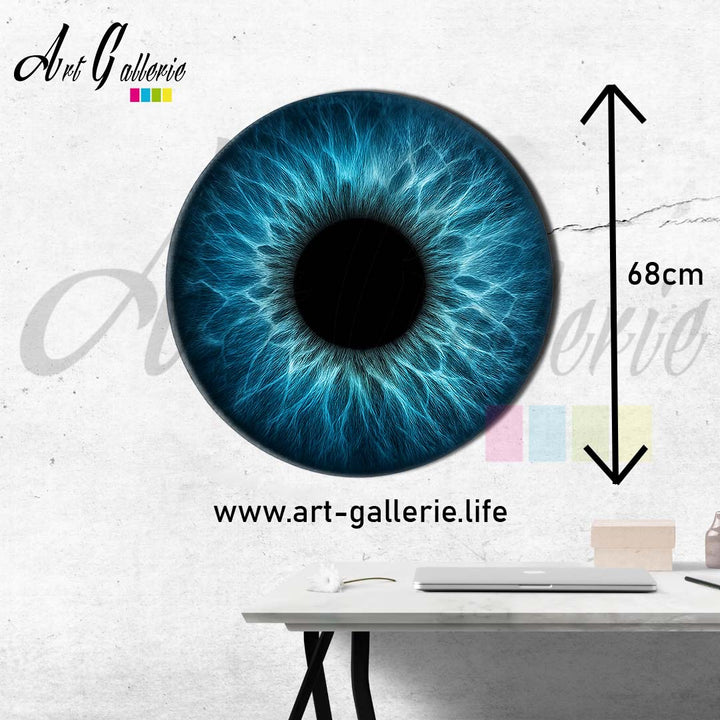 Profondeur Azur – L’Âme Océane " Blue 2" 68 centimètres de diamètre