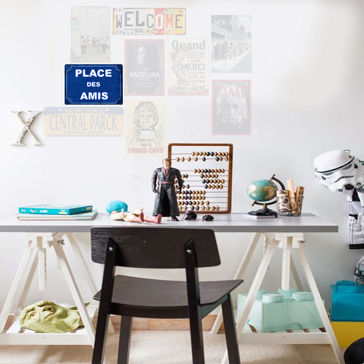 PlaquePlace des Amis - 21 x 30 cm