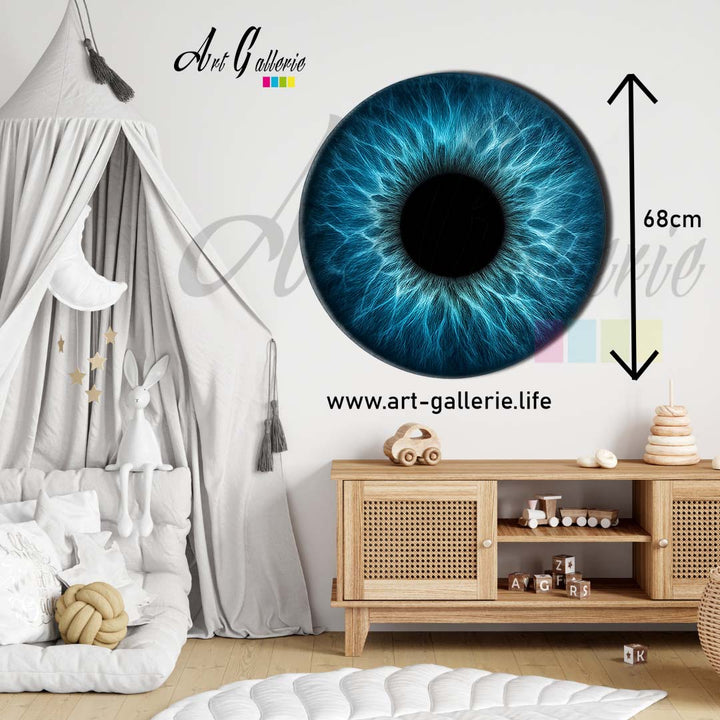 Profondeur Azur – L’Âme Océane " Blue 2" 68 centimètres de diamètre