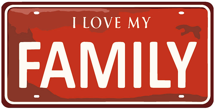 Tableau décoratif - Family - mdf - 40-15 cm vinyle mat