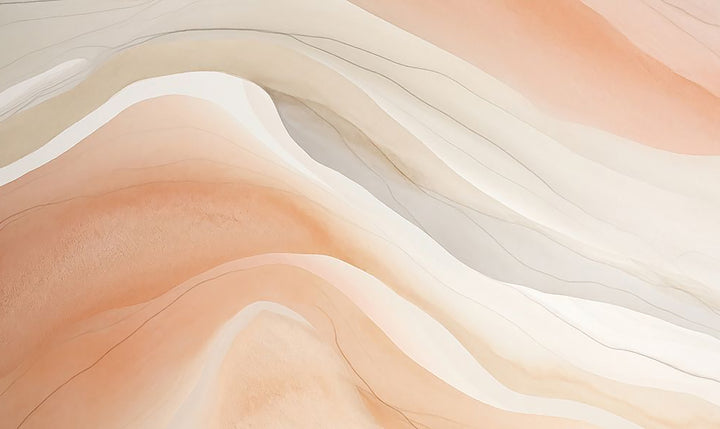 tableau feuille beige - 70x120 cm