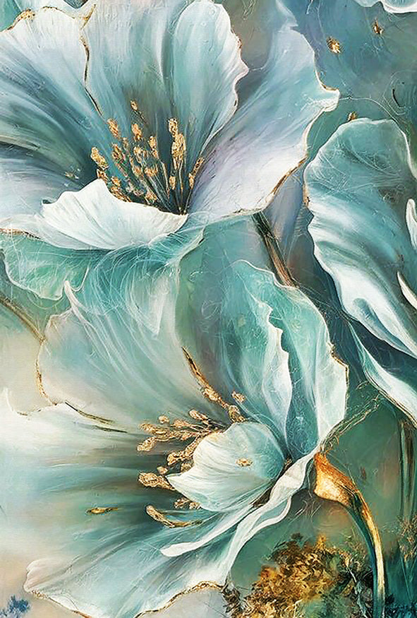 tableau tropicale vert- 80x120 cm