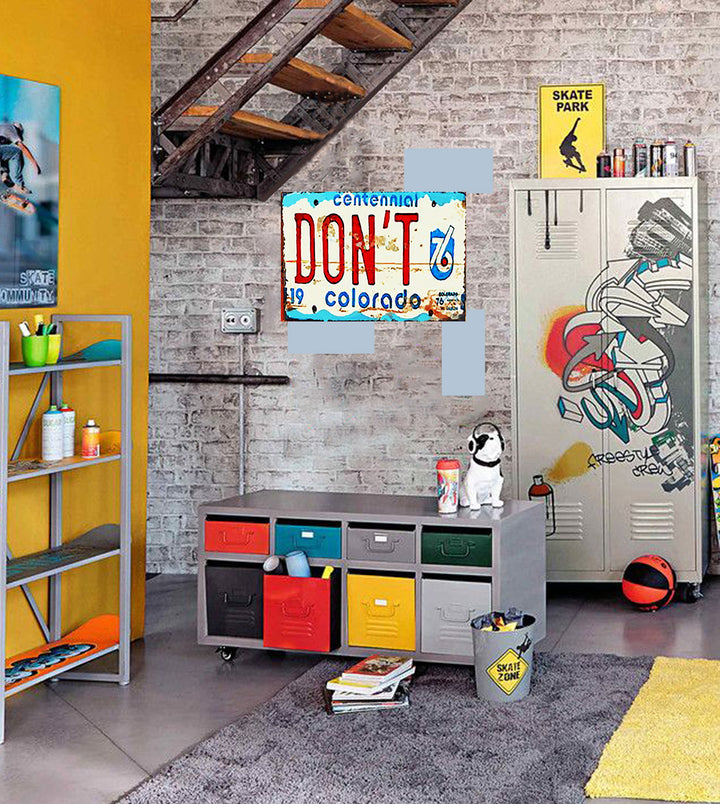 Tableau décoratif - plaque 21x30cm - don't