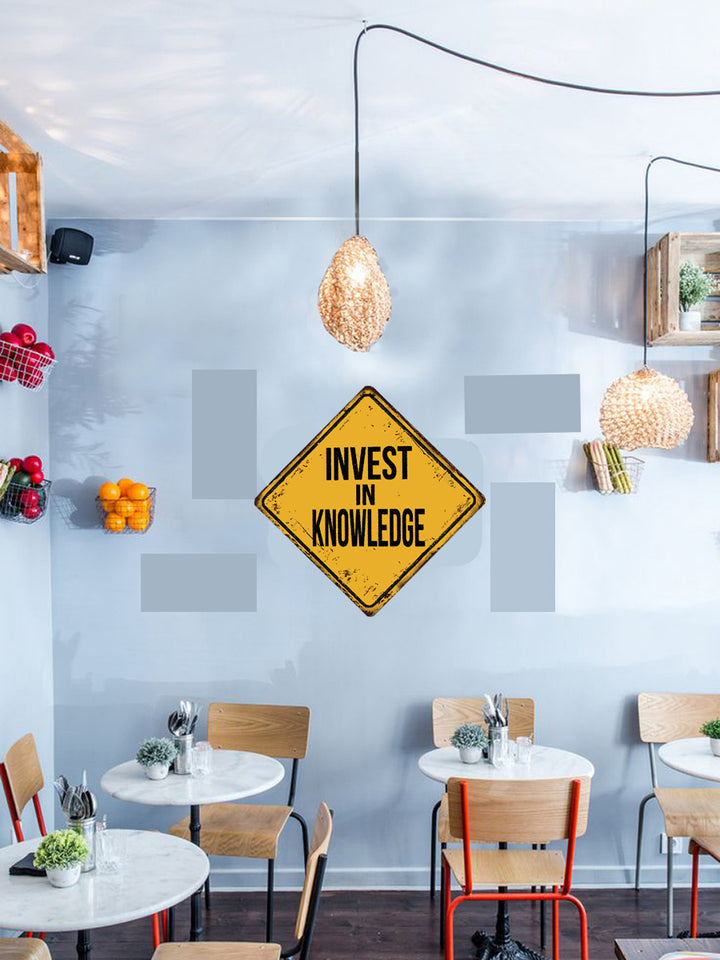 Tableau décoratif - plaque 30x30cm - invest