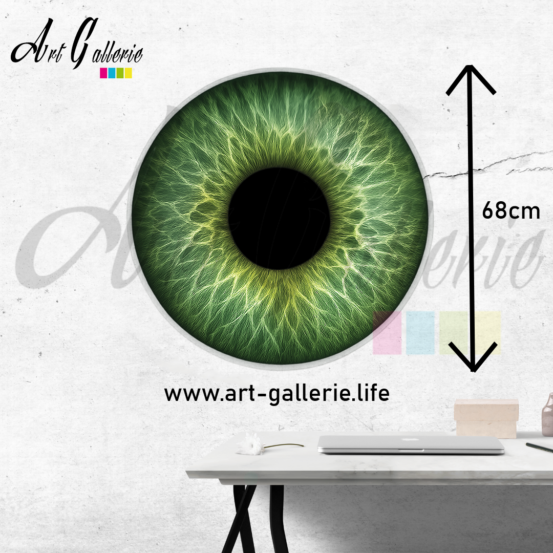 Émeraude Intérieure – L’Âme Végétale " Green 2 " 68 centimètres de diamètre