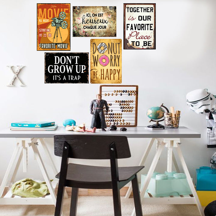 Pack Salon de Thé 5  de 5 plaques au prix de 4