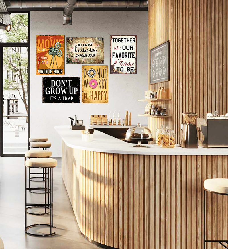 Pack Salon de Thé 5  de 5 plaques au prix de 4