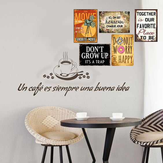 Pack Salon de Thé 5  de 5 plaques au prix de 4