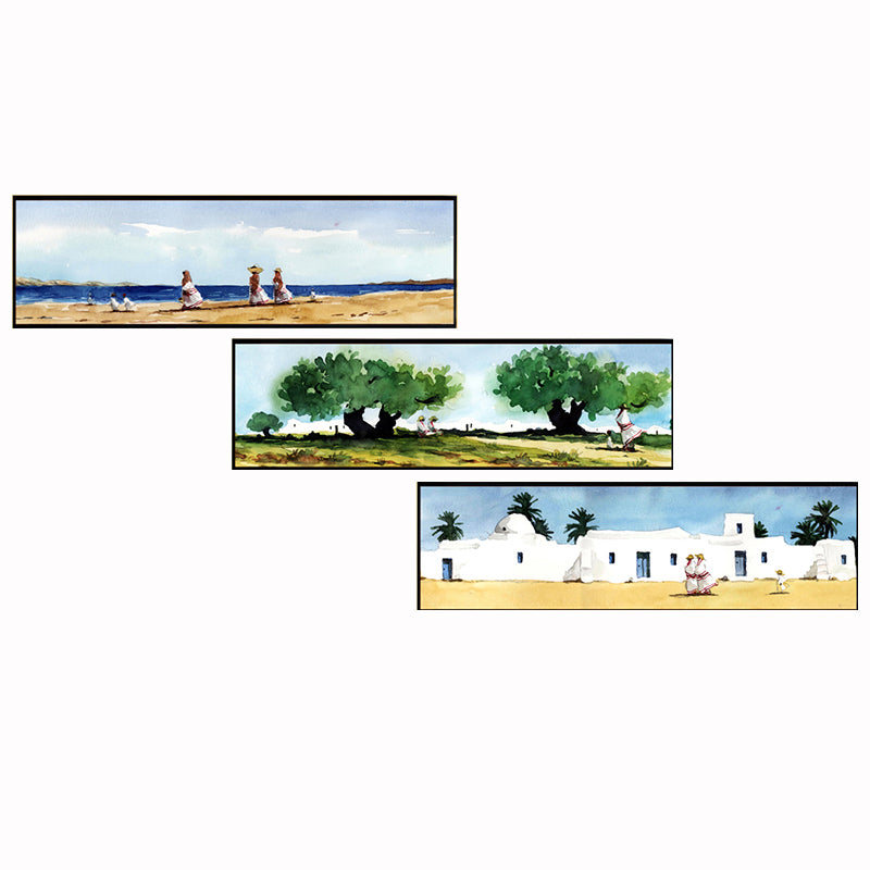 Tableau Décoratif - Djerba 3 pces - 3 x 30 x 100 cm