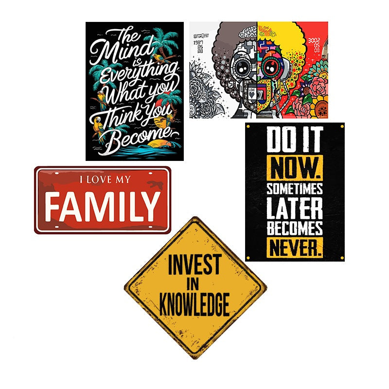 Pack Salon de Thé 4 de 5 plaques au prix de 4