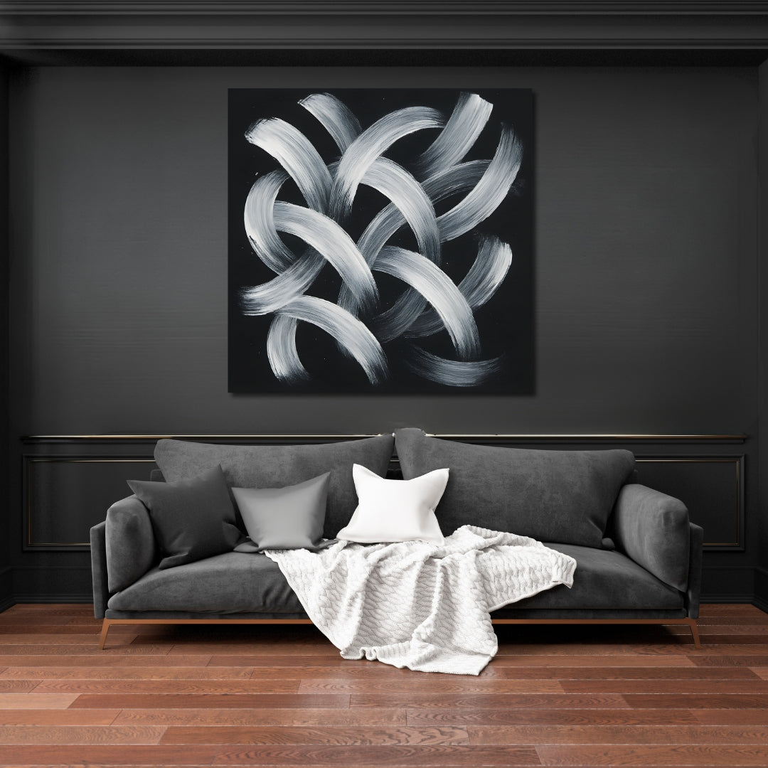 Tableau décoratif – Tressage Silencieux – 100 x 100 cm