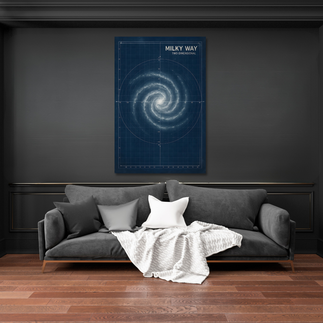 Tableau décoratif – Cartographie Stellaire – 60 x 50 cm