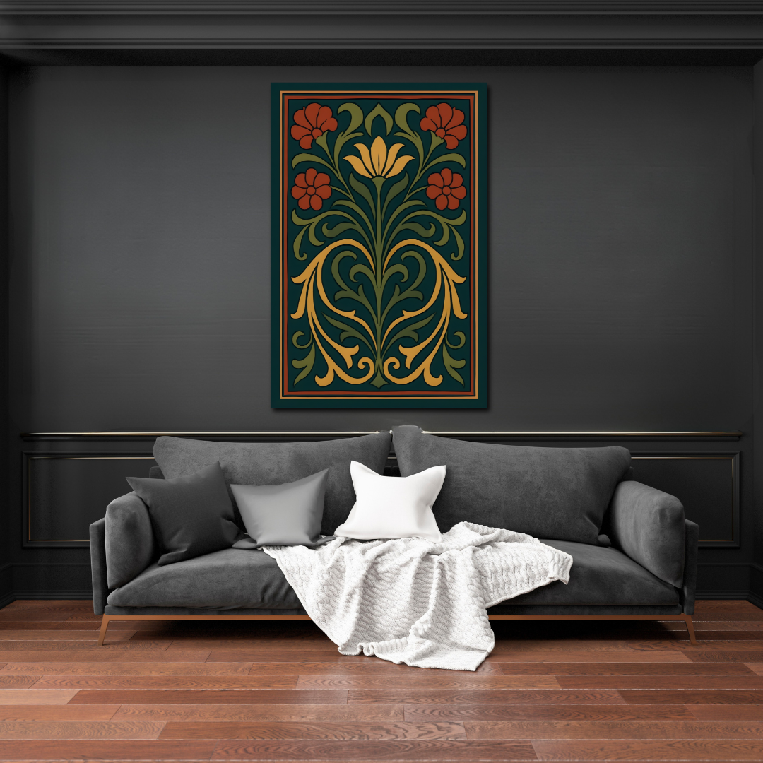 Tableau décoratif – Fleur d'Équilibre – 120 x 80 cm