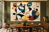 Écho Abstrait : Symphonie de Formes et de Couleurs (80 cm x 120 cm)