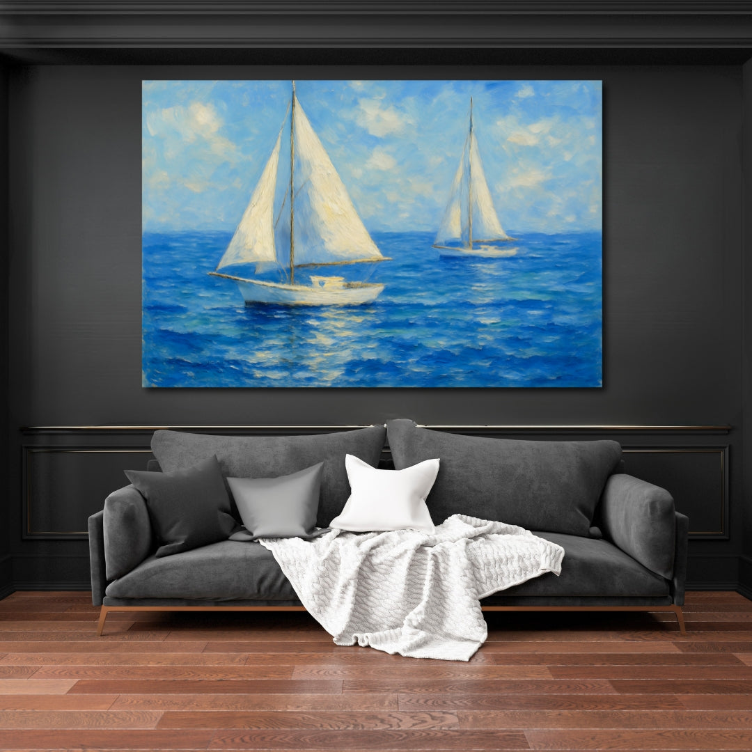 Tableau décoratif – Brise d’Azur - 120 x 80 cm