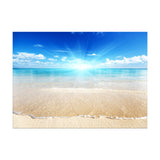 tableau mer plage ciel bleu 80x100 cm - vinyle sur mdf