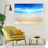 tableau mer plage ciel bleu 80x100 cm - vinyle sur mdf