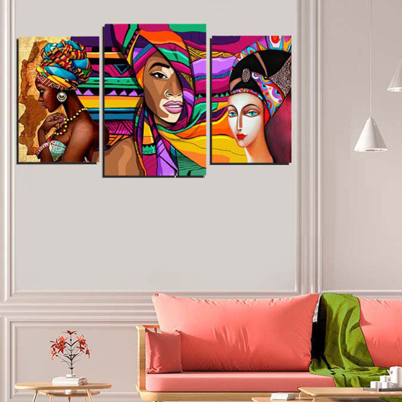 Tableau décoratif mdf - Africano 3pces - 30/50 40/60 30/50 cm