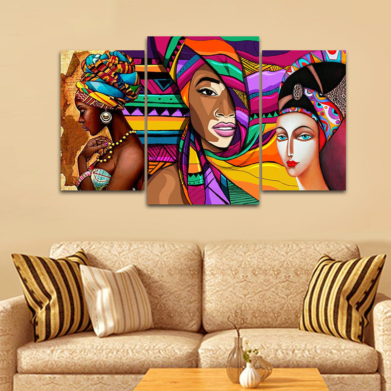 Tableau décoratif mdf - Africano 3pces - 30/50 40/60 30/50 cm