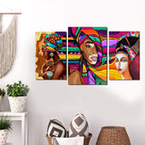 Tableau décoratif mdf - Africano 3pces - 30/50 40/60 30/50 cm