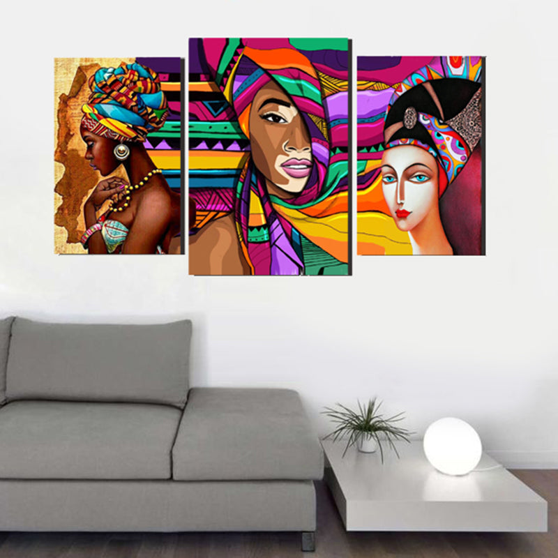 Tableau décoratif mdf - Africano 3pces - 30/50 40/60 30/50 cm