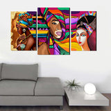 Tableau décoratif mdf - Africano 3pces - 30/50 40/60 30/50 cm