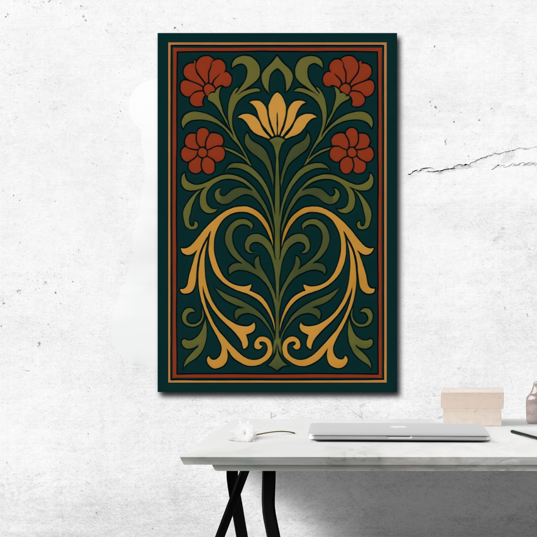 Tableau décoratif – Fleur d'Équilibre – 120 x 80 cm