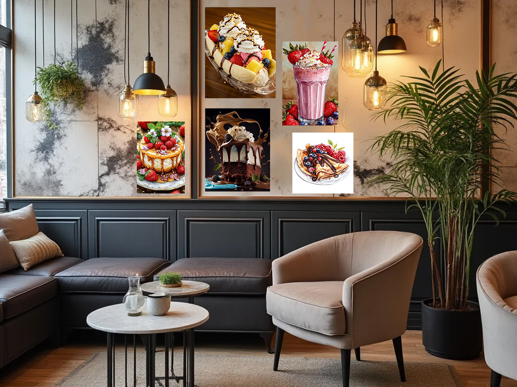 Pack de 5 Tableaux Modernes  – Collection j'Adore