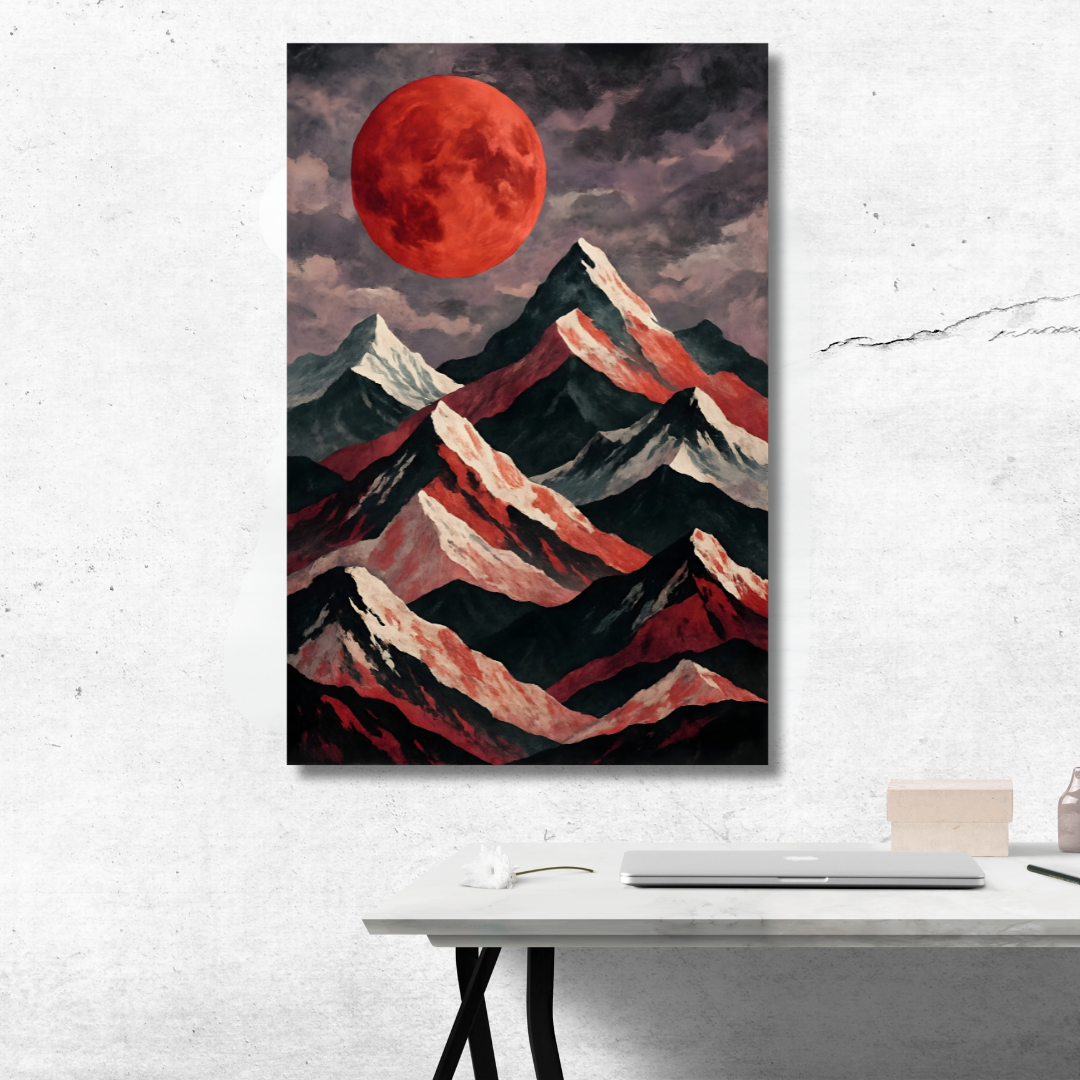 Tableau décoratif – Lune de Cendres – 120 x 80 cm