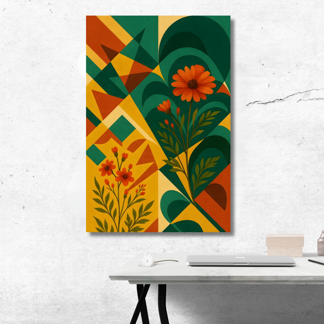 Tableau décoratif – Florale Abstraite – 120 x 80 cm