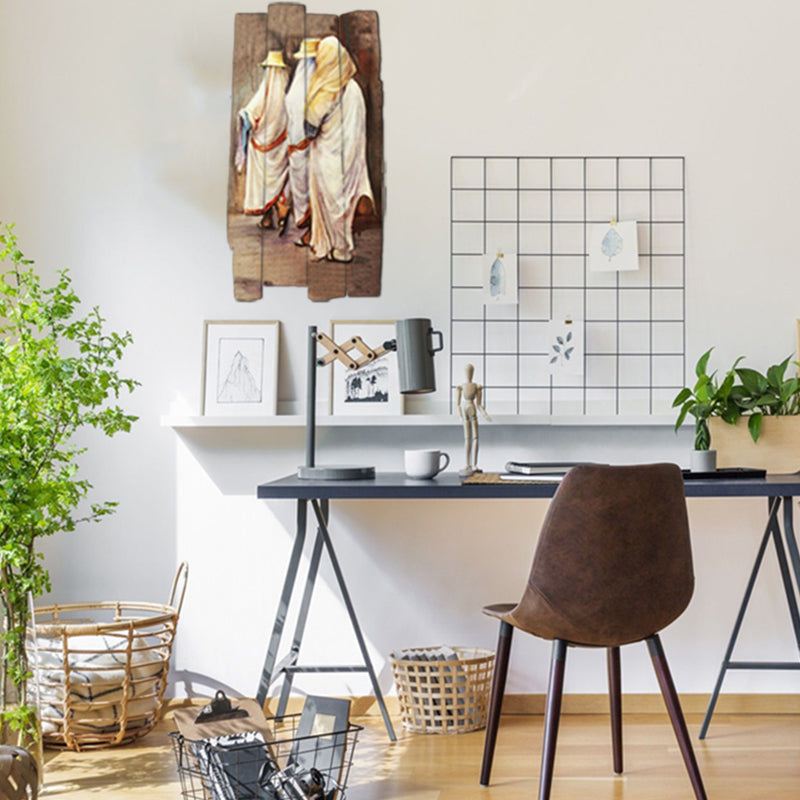 Tableau décoratif peinture - femme djerbienne - 35 x 60 cm