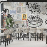 tableau décoratif - Pause café chaque jour - vinyle mat