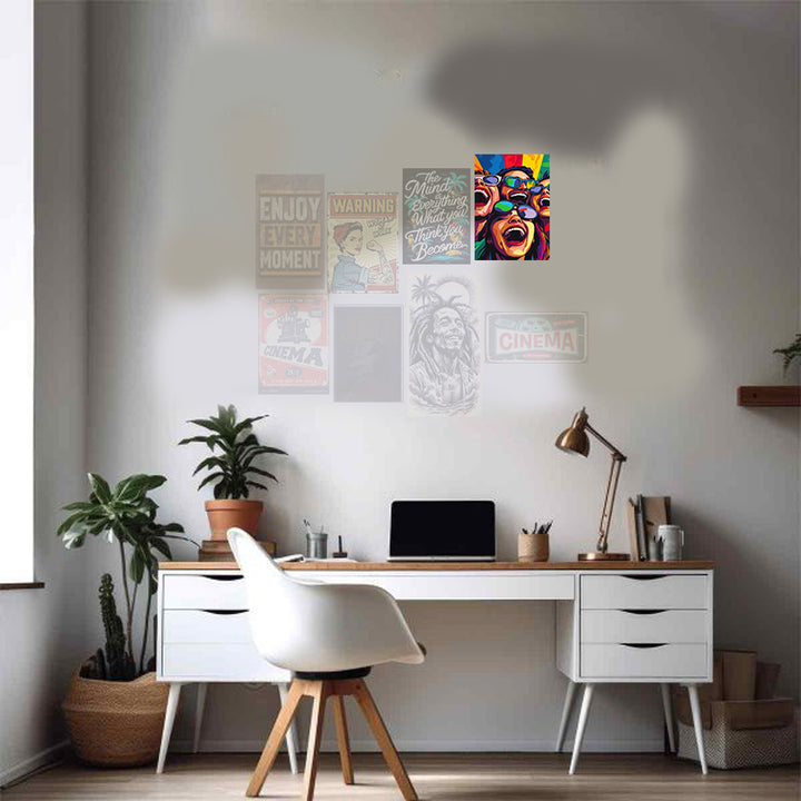 Plaque Sourire - 21 x 30 cm - mdf