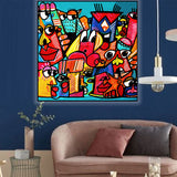 tableau fantastique - 100 x 100 cm