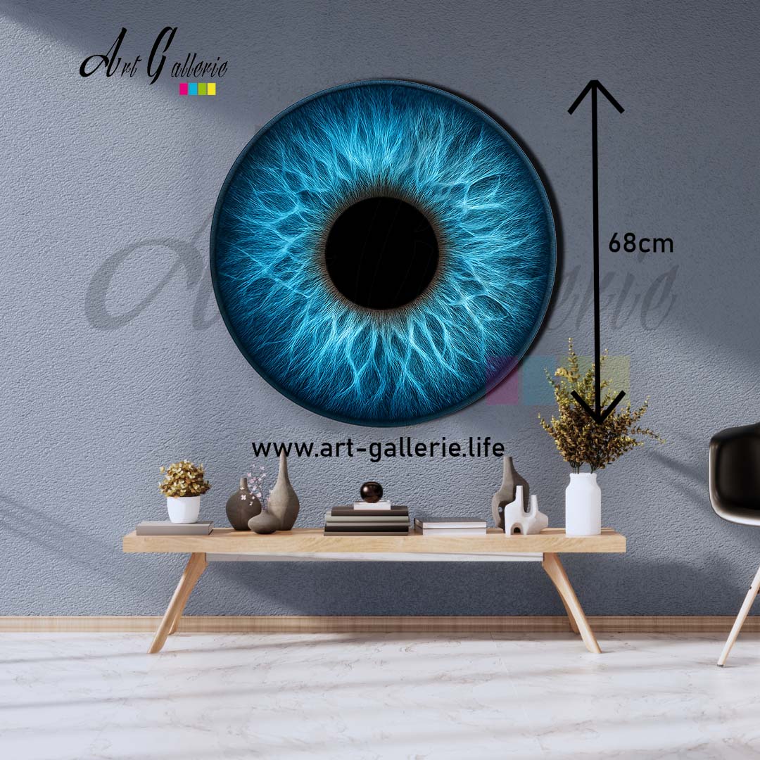 Profondeur Azur – L’Âme Océane " Blue 1" 68 centimètres de diamètre