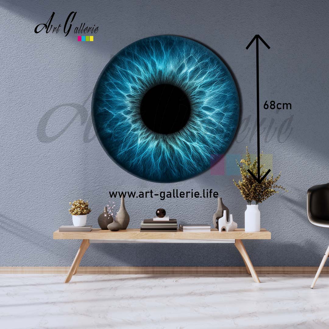 Profondeur Azur – L’Âme Océane " Blue 2" 68 centimètres de diamètre