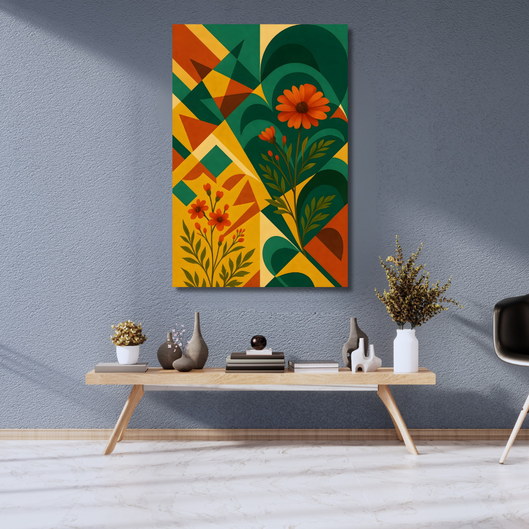 Tableau décoratif – Florale Abstraite – 120 x 80 cm