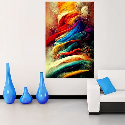 tableau décoratif – Verticale Tornade - 75 x 120 cm - bâche enduis