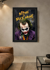 Tableau Décoratif "The Joker's Secret" – Street Art & Pop Culture  ( 100 cm X 70 cm )