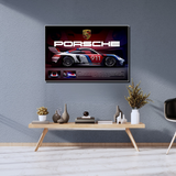 Porsche 911 – L’icône de la vitesse - vinyle sur mdf - 60x40 cm
