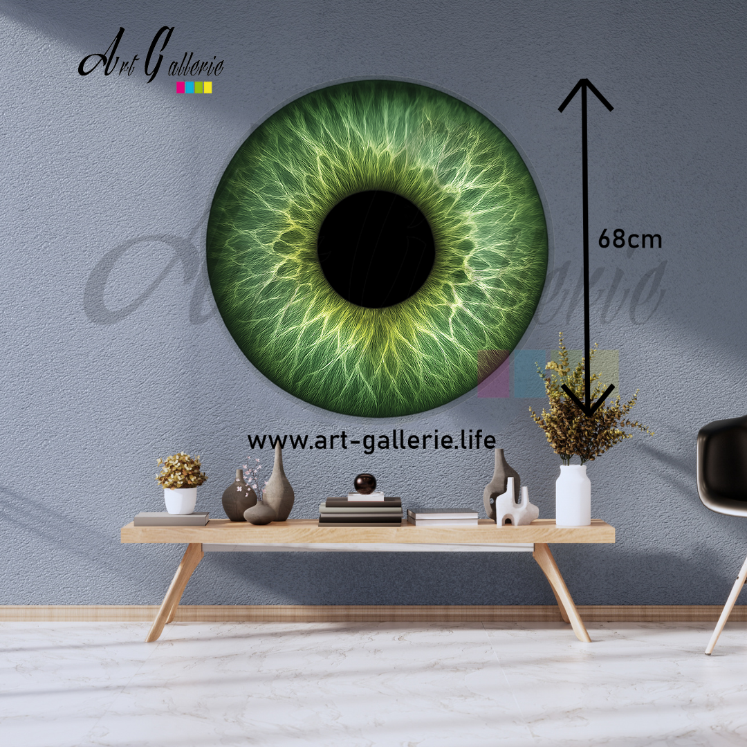 Émeraude Intérieure – L’Âme Végétale " Green 2 " 68 centimètres de diamètre