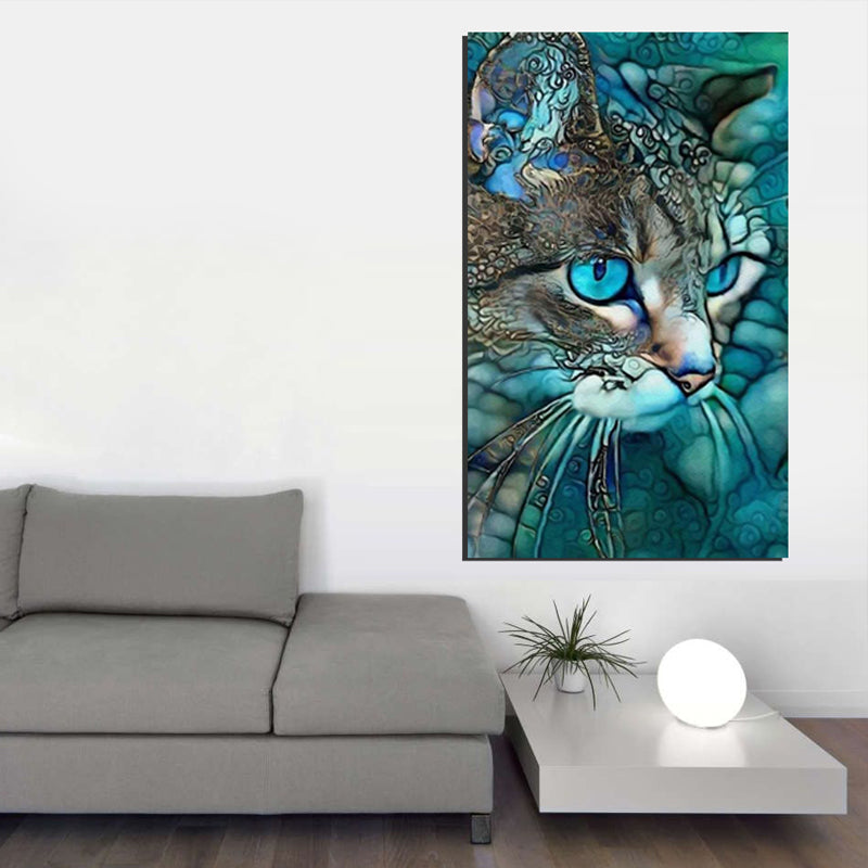 Tableau décoratif chat - 100 x 60 cm