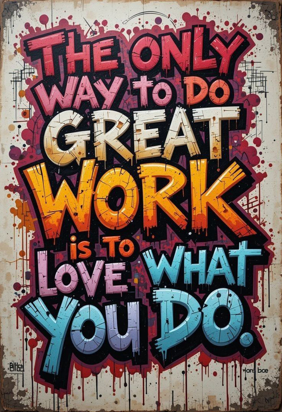 tableau work - 30x45 cm