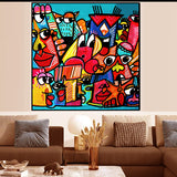 tableau fantastique - 100 x 100 cm