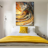 tableau décoratif - Vague au coucher- 90 – 120 cm