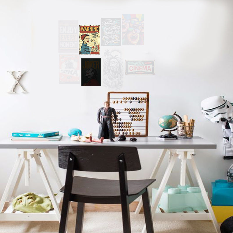 Plaque warning women - 21 x 30 cm